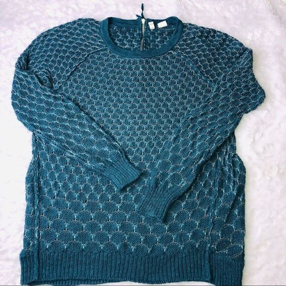 Anthropologie Moth Circle Knit Sweater Hi-Low - Picture 1 of 6
